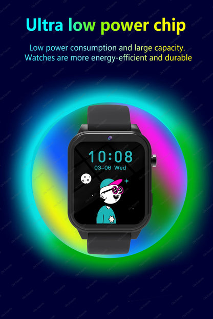 2026 New Kids Camera Smart Watch For Kids Games Sleep Monitor Flashlight Alarm Clock Boy Girl Gift Children Partner Smartwatch