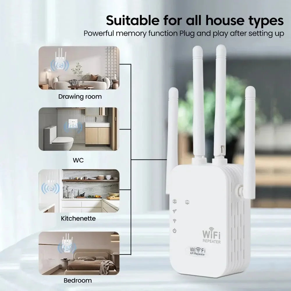 300Mbps Wireless WiFi Repeater 2.4G Signal Router 802.11N Long Range Wireless WiFi Extender Amplifier WIFI Booster