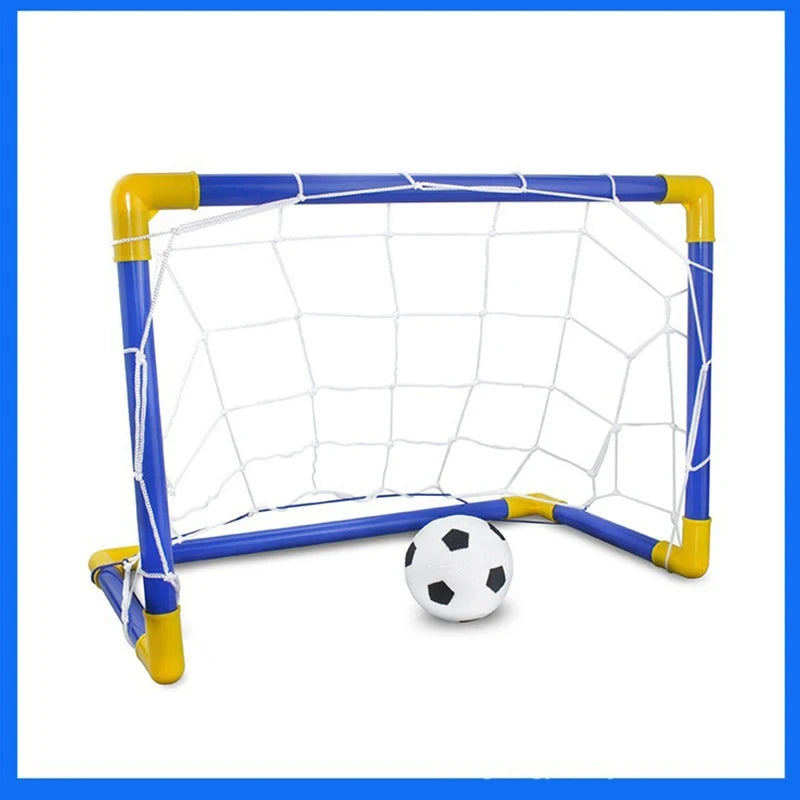 Portable Micro Soccer Goal Set, Complete Outdoor Beach Training Equipment with Net Pump Ball, Lightweight Indoor Kids Sports Toy