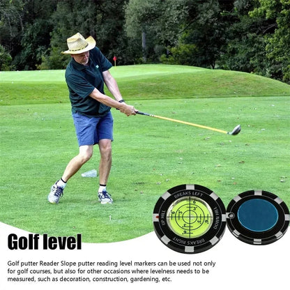 Golf Putt Ball Marker High Precision Round Green Reader Golfing Putting Aid Slope Reader 1PC