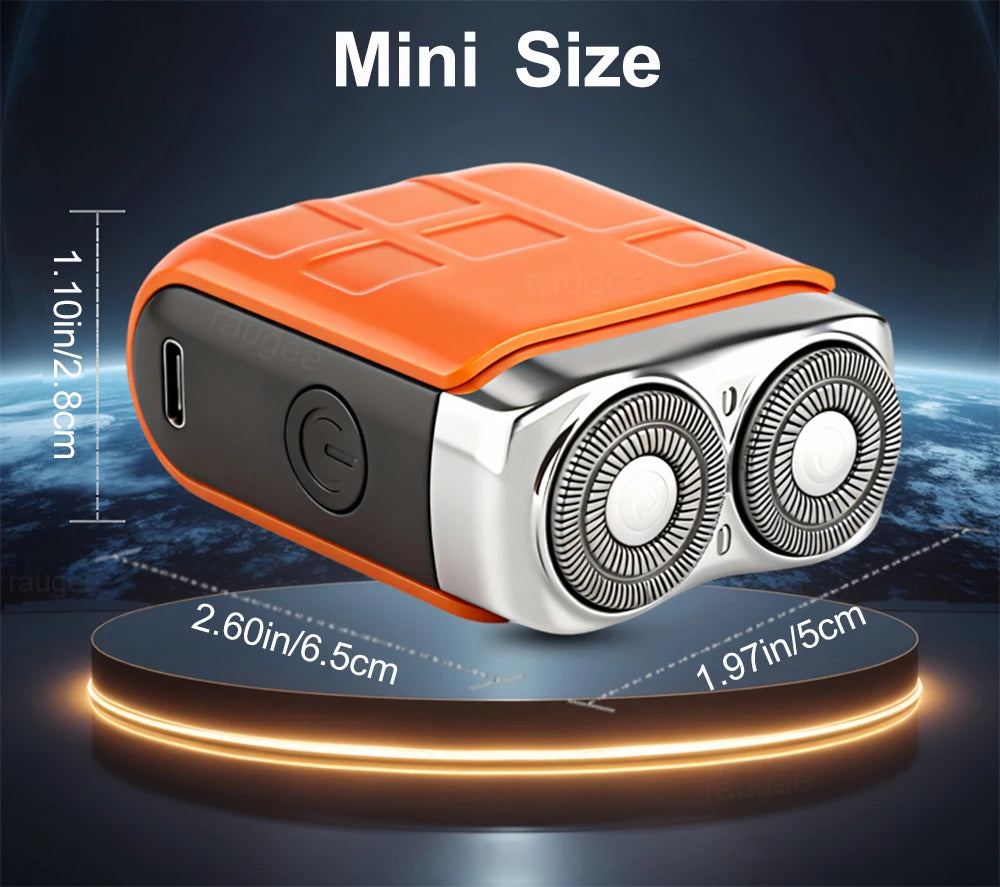 Electric Shaver Man Mini Electric Razor for Men Portable Men's Shaving Machine Rechargeable Men Beard Trimmer Dual Blade Razor