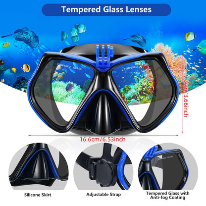 JoyMaySun Professional Underwater Mask Camera Diving Mask Swimming Goggles Snorkel Scuba Diving  Camera Holder For GoPro