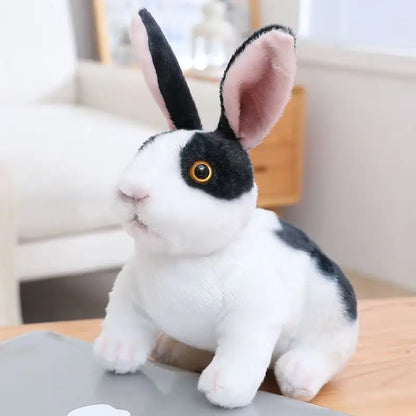 16cm Squatting Rabbit Plush Toys Exquisite Simulation Animal Doll Soft Skin-friendly Sleeping Companion Birthday Gift For Friend