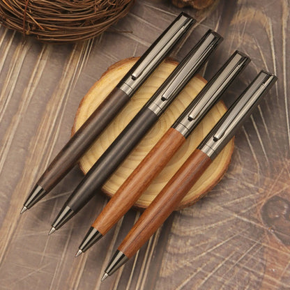 YUN CHUN 1 Set Premium Metal Ballpoint Pen with Wood Barrel for Smooth Writing and High-End Design-Black Ink-Office-With Case