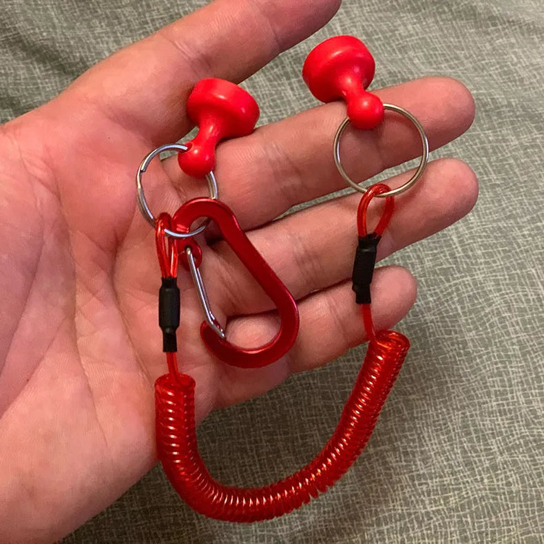 Magnetic fishing anti-loss rope carp fishing tools accessories Outdoor fishing goods quick-release strongagnetic portable buckle