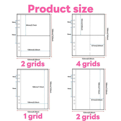 10pcs Photo Album Inner Pages A5 Kpop Binder Photocard Holder Photocard Binder Inlay Idol Card Collect Book Inner Page 포토카드 바인더