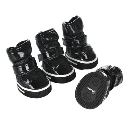 Waterproof Dog Shoes For Small Medium Dogs Cats Winter Warm Puppy Snow Boots Outdoor Adjustable Chihuahua Pug Shoes Pet Sneakers