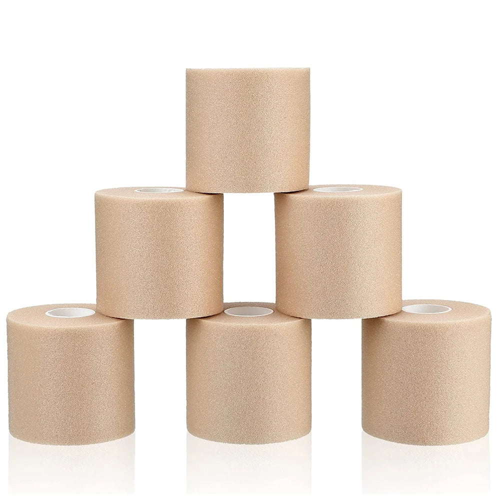 4 Rolls OK TAPE Pre Wrap Athletic Tape Foam, Underwrap Tape Sports Foam, Underwrap Bandage Athletic for Ankle Wrists Knees Sport