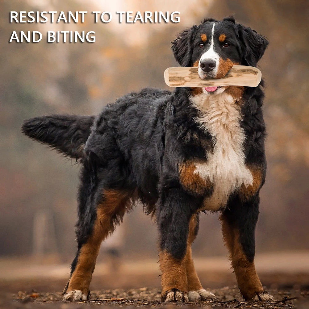 Natural Coffee Wood Dog Chew Toys Long Lasting Chewable Stick Dogs Supplies Stress Relief Chew Stick Pet Molar Toy For Dog Puppy