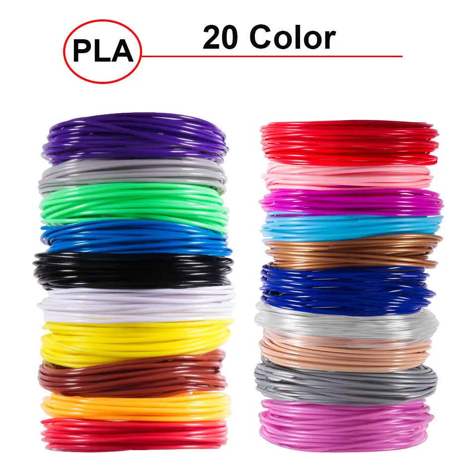 5M 20 Colors 3D Pen Refills Pla 3D Pen Printing Cables 3D Printer Filament Printing Materials High Precision Printer Cable