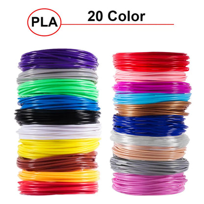 5M 20 Colors 3D Pen Refills Pla 3D Pen Printing Cables 3D Printer Filament Printing Materials High Precision Printer Cable