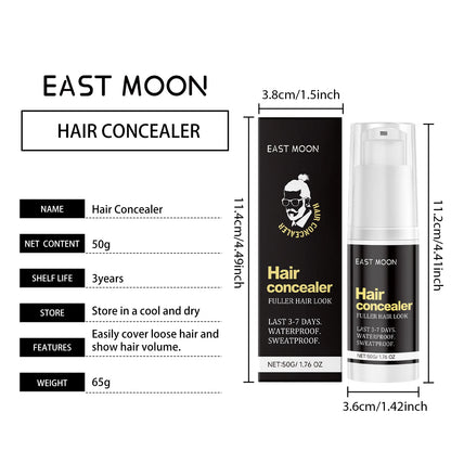 Men Hair Waterproof Concealer Hairline Shadow Root Cover up Repair Forehead Makeup Durable Hair Concealer Liquid Cream 50g