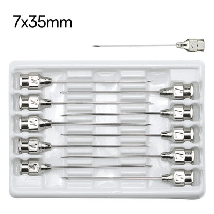 10pcs Stainless steel veterinary needles Syringe Dispensing Needle For Farm,Fluid Supplement,Livestock, Poultry,Glue Dispensing