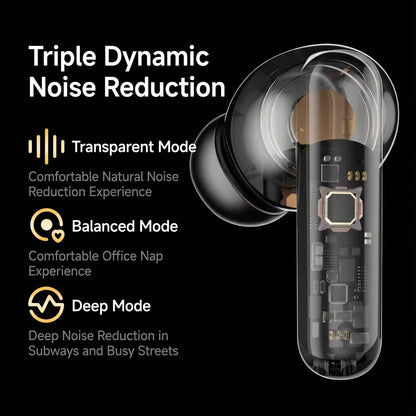 KaiAqua Original Noise-Cancelling TWS Earbuds Bluetooth Lightweight Enhanced Sound Comfort Fit IPX5 Waterproof Sports Daily Use