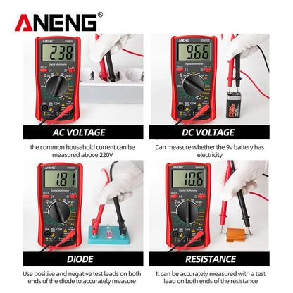 ANENG DM850 Digital Multimeter Automatic Professional 1999 Counts Auto AC/DC Votage Tester Ohm Current Ammeter Detector Tool