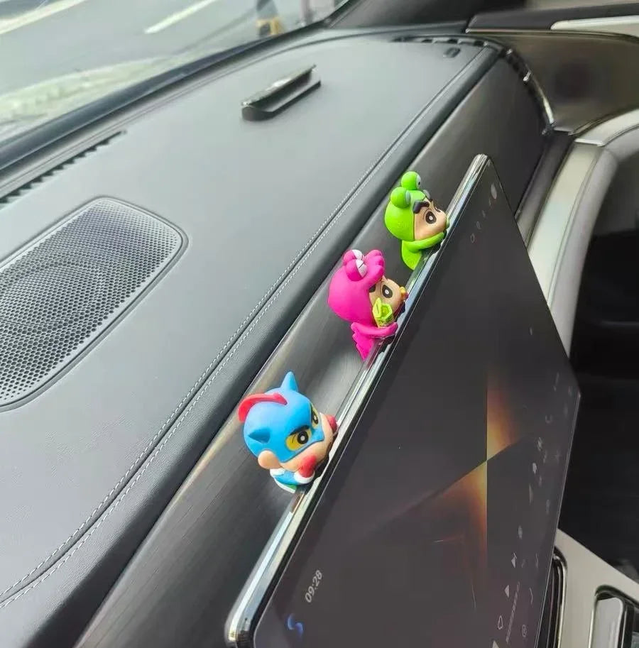 New Crayon Shin-Chan Blind Box Animation Figurine Hippers Mobile Phone Car Decoration Figurine Pendant Gift Anime Periphera Gift