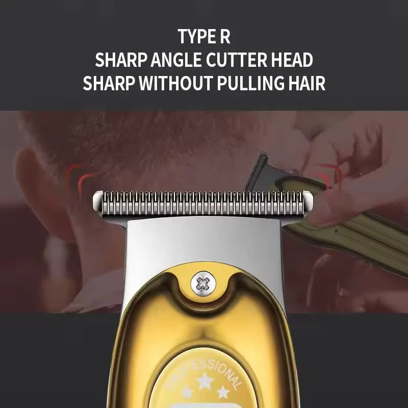 Kemei KM-679 Professional Hair Trimmer Electric Hair Clipper Men's Rechargeable Barber Cordless Cutting Machine for Bareheaded