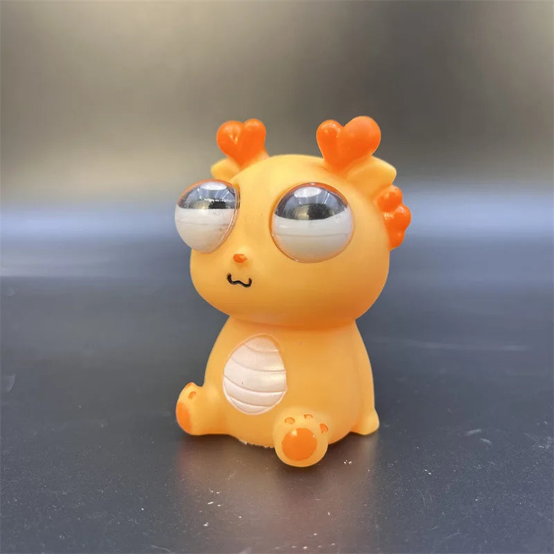 Creative Explosive Eye Dragon Dinosaur Decompression Toy Squeezing Joy Squeezing Staring Eye Funny Release Animal Sensory Toys