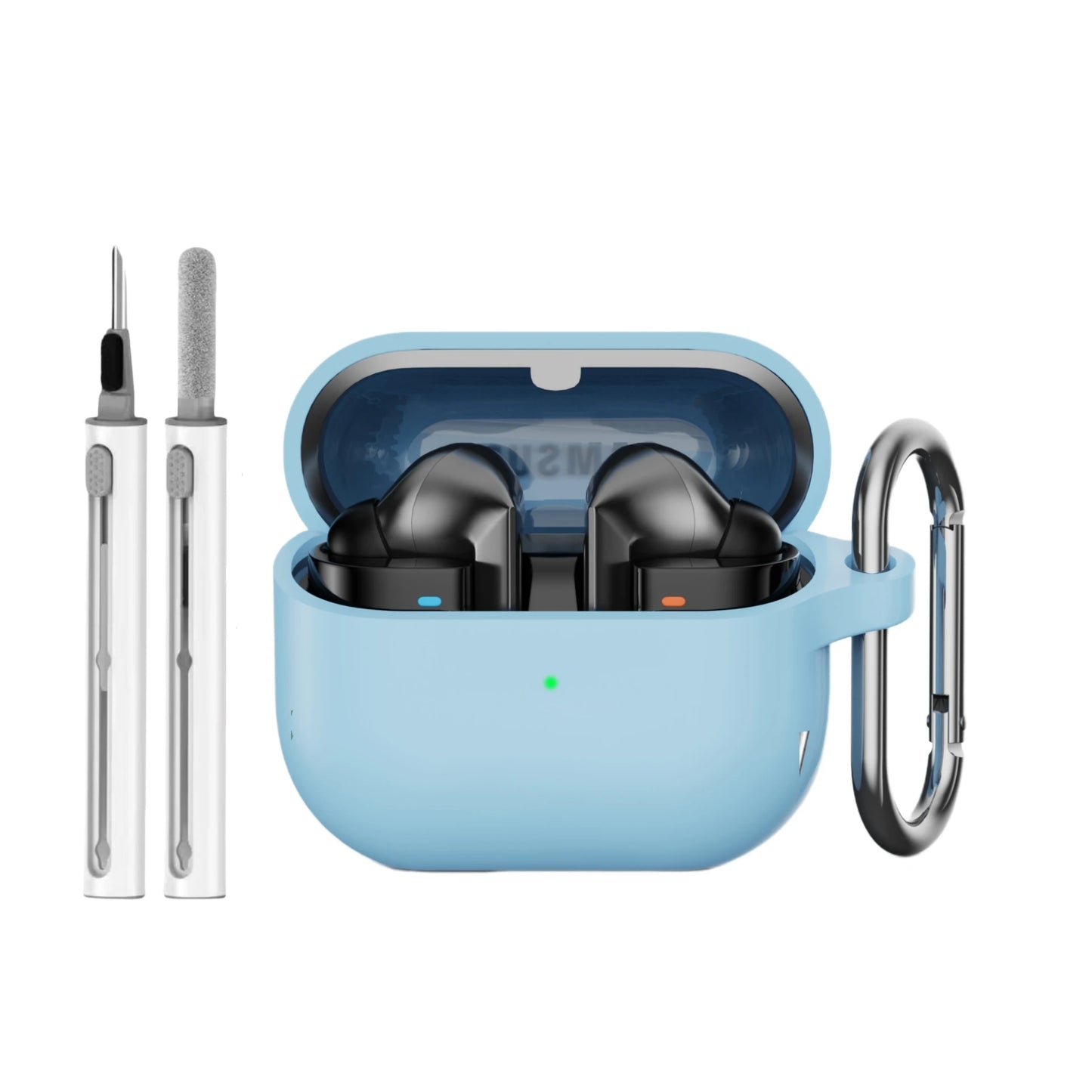 for samsung buds 3/galaxy buds3 pro case with cleaning kit silicone protective cover for galaxy buds 3 buzz 3Pro with keychain