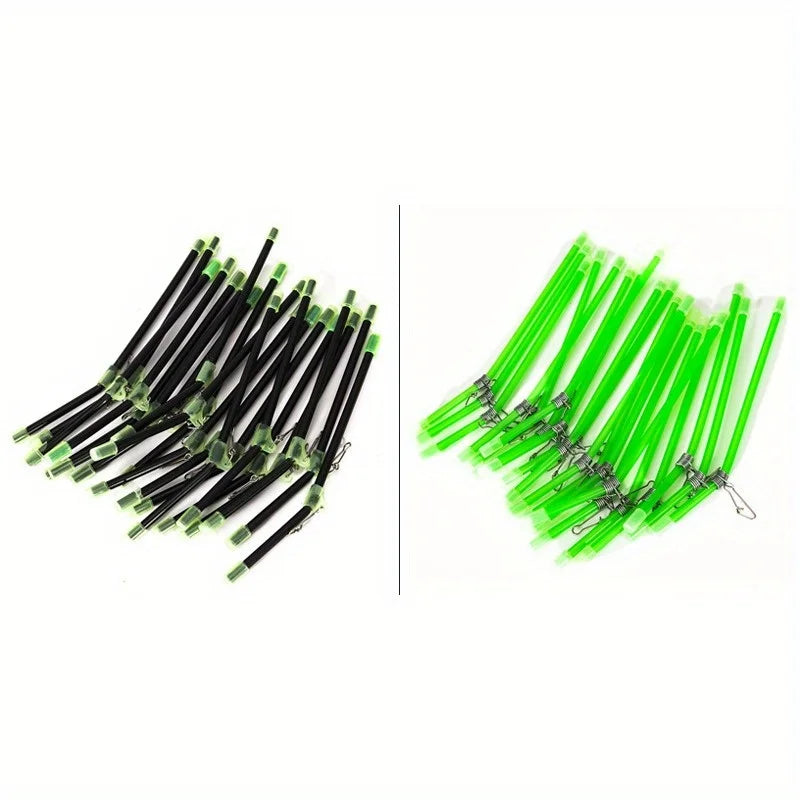 20pcs Sea Fishing Anti-Tangle Feeder Boom Luminous Anti Tangle Booms With Snap Tube Balance Connector Tackles Pesca Tools
