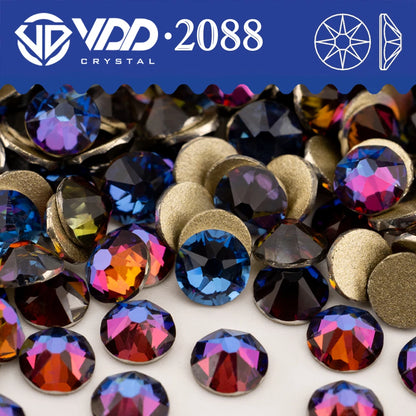 VDD SS16-SS30 High Quality AAAAA 2088 Rhinestones Crystal Flatback 8 Big 8 Small 16cut Stones For DIY Crafts Nail Art Decoration