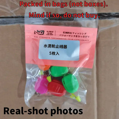 5pcs 10pcs 15pcs Fishing Line Stopper ABS Thread Clip Device Baitcasting Drum Reel Card Line Device Fishing Tackle Accessories