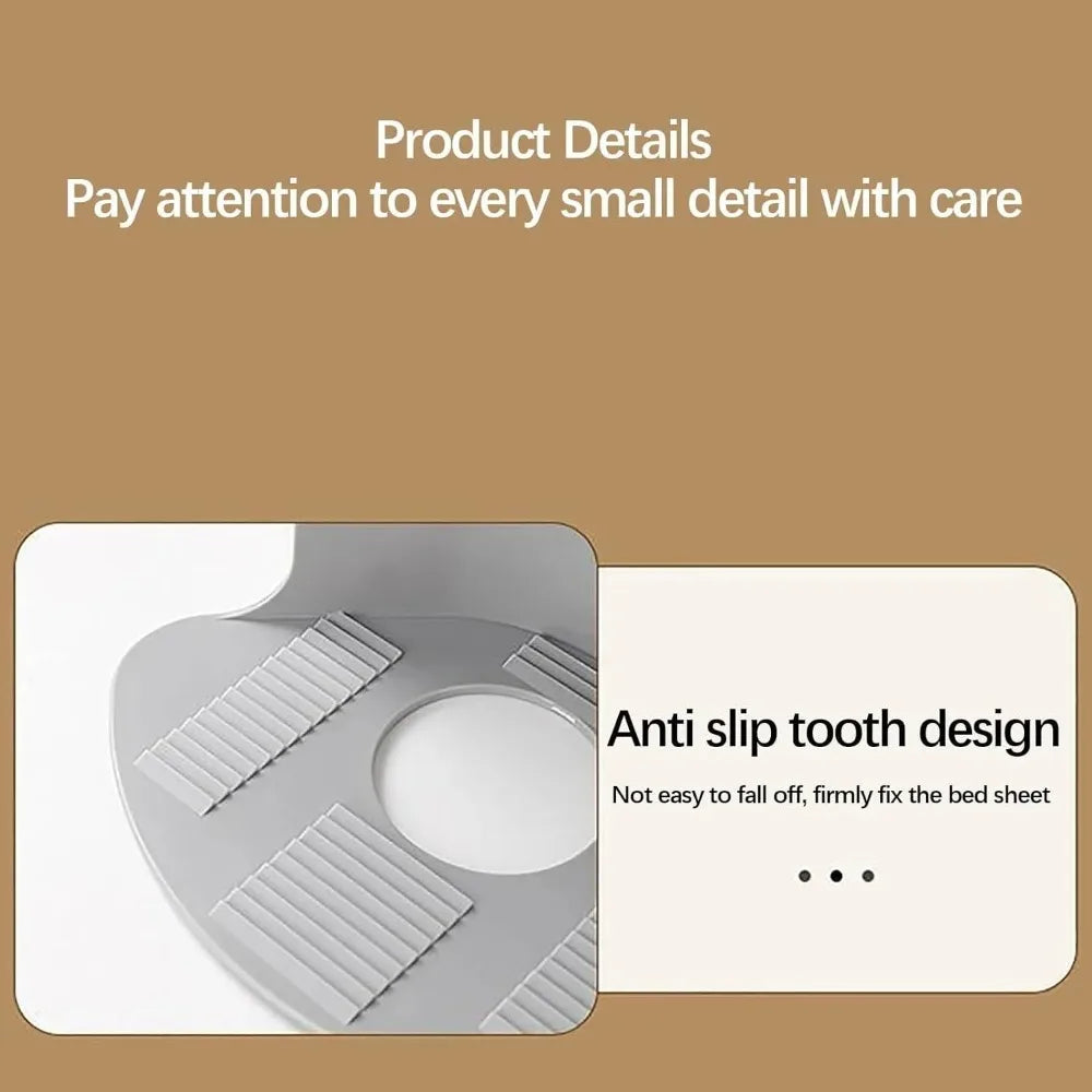 4Pcs Heavy Duty Bed Sheet Grippers - High-Quality Durable Corner Tightener Clips for Bedsheet Protectors