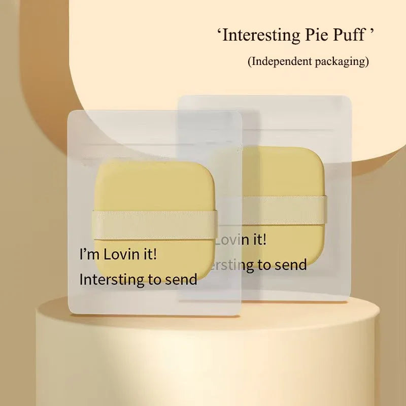 Butter puff air cushion biscuit becomes bigger when encountering water, super soft liquid foundation makeup tool is double-sided