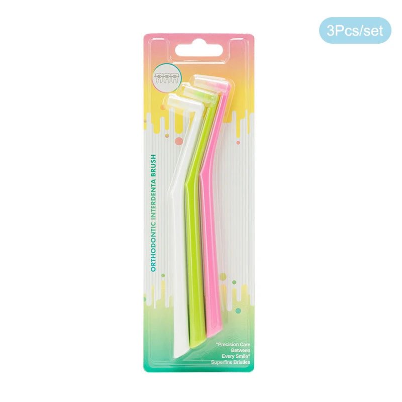 1/3/5 Pcs Interdental Brush Single-Beam Soft Teeth Cleaning Toothbrush Oral Care Tool Small Head Soft Hair Implant Adult