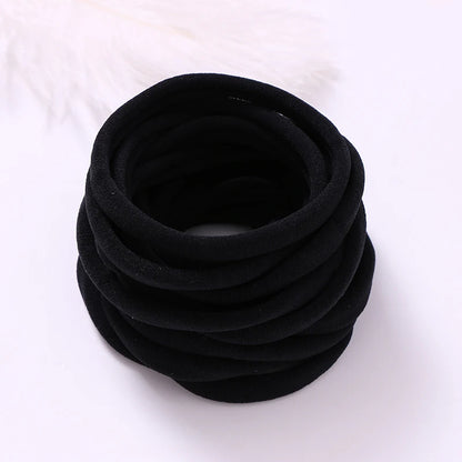 10pcs/lot Nylon Headband Baby Girl Accessories For Children's Hair Elastic Bands For Girls Toddler Headdress Baby Turban