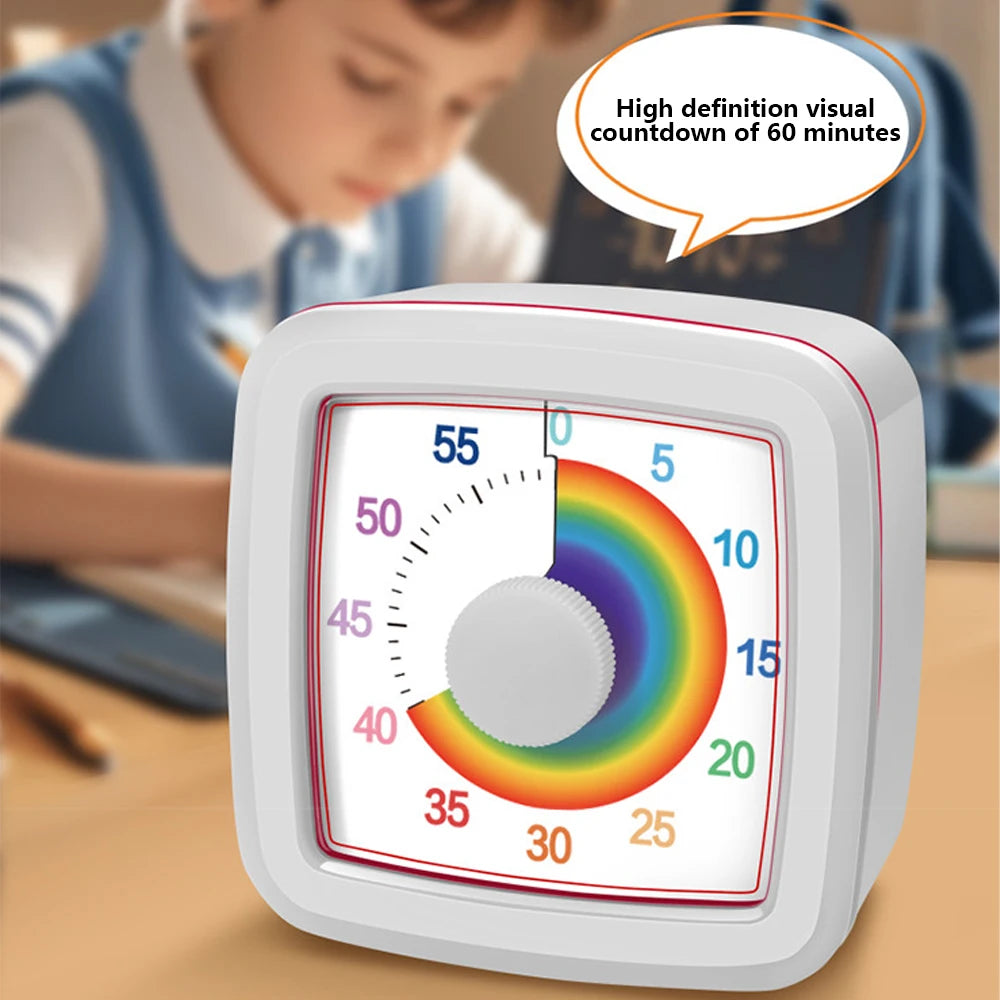 Visual Timer Children's Self-discipline Tool Countdown 60-minute Student Learning Homework Time Pomodoro Stopwatch Management