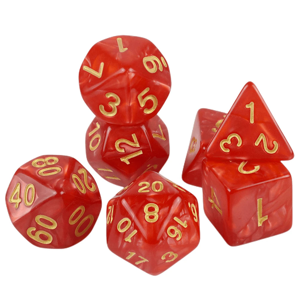 Custom Dice DND Marble Dice Various Colours Available And Beautiful Marble Effect Pearl Veins Effect For Party Roll Playing Game