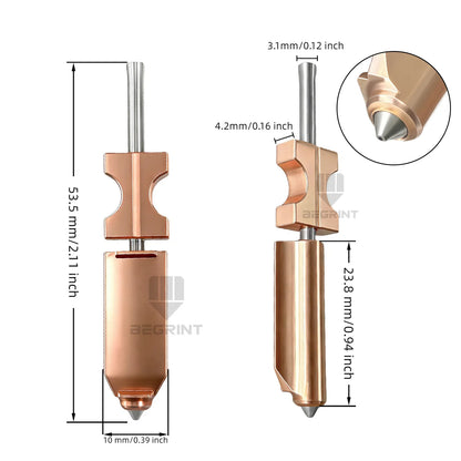 For FlashForge Ad5x Nozzle HTR 550°C Hardened 0.25 0.4 0.6 0.8 32mm³/s High Flow Ad5x Accessories Quick-Detachable Ad5x Hotend