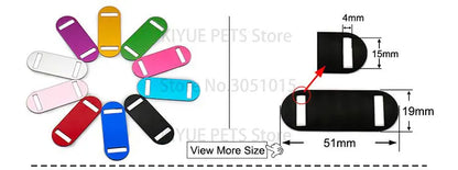 Personalized Random Mix 20pcs Aluminum Pet Dog Tag Nameplate Pedant For Cat Collar Ring Anti-Lost Accessories