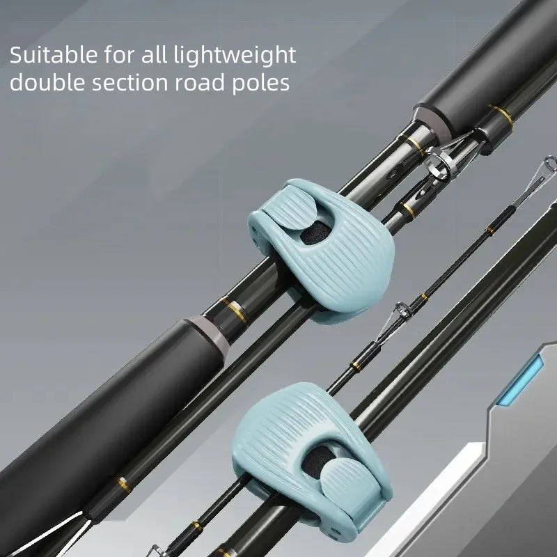 Fishing Rod Holder Fixer Clip Portable Lure Rod Bundling Clamp Beach Fishing Pole Holder Fishing Tools Compact Fixer Holder