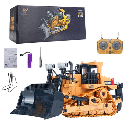 1:20 RC Excavator Dumper Car 2.4G Remote Control Engineering Vehicle Crawler Truck Bulldozer Toys for Boys Kids Birthday Gifts