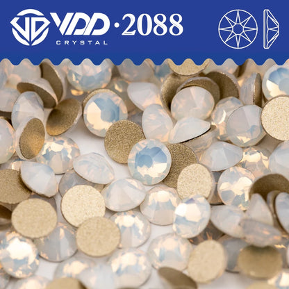 VDD SS16-SS30 High Quality AAAAA 2088 Rhinestones Crystal Flatback 8 Big 8 Small 16cut Stones For DIY Crafts Nail Art Decoration