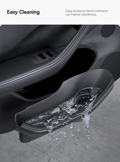 YZ For Tesla Model Y Juniper Model 3 Highland Door Side Storage Box Full-Cover Front and Rear Interior Storage Box Accessories