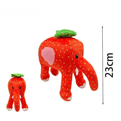 NEW Steal A Brainrot Esok Sekolah Plush Sammy Jandel Strawberry Elephant Plushie No. 67 Stuffed Doll Toy Fans Christmas Gift