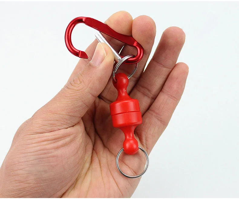 Magnetic fishing anti-loss rope carp fishing tools accessories Outdoor fishing goods quick-release strongagnetic portable buckle