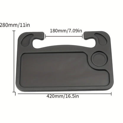 1pc Multifunctional Car Steering Wheel Tray Table Steering Wheel Storage Rack Storage Board Card Table Car mounted dining tray