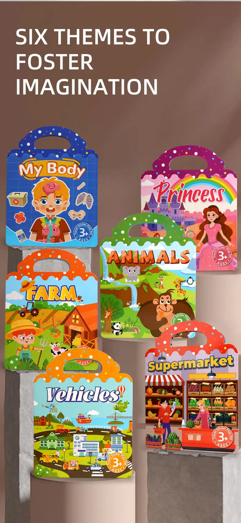 1 Book Jelly Sticker Book Quiet Book DIY Fun for Children's Scene Stickers Repeatedly Paste Puzzle Sticker Book
