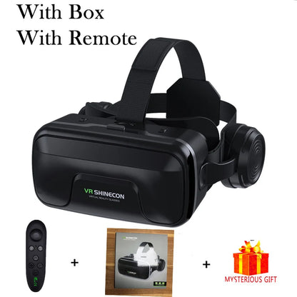 Shinecon Viar Virtual Reality VR Glasses Headset 3D Device Helmet Goggles Lenses For Smartphone Smart Phone Game Cell Mobile Set