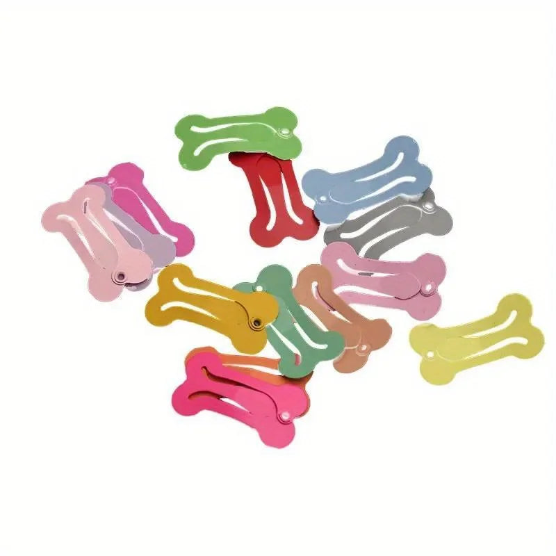 5 pieces/set, cute dog hair clip, colorful bone shaped hair clip, pet dog hair clip, pet dog beauty accessories