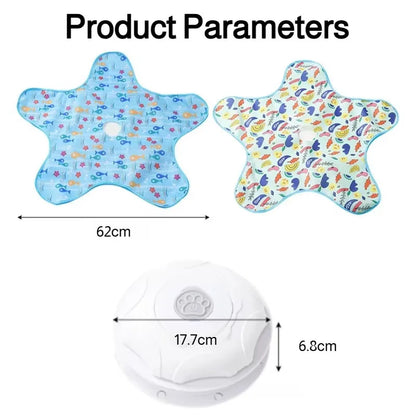 Cat Toys Interactive Hide and Seek Cat Toy with Mouse Squeaky Motion Activated Moving Concealed Feathers Kitten Teaser Toy