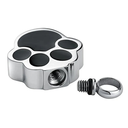 Pet Cat Dog Paw Print Cremation Jewelry for Ashes Wearable Urn Necklace Keepsake Memorial Pendant for Women Men