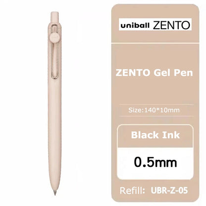 uniball ZENTO Standard 0.38/0.5mm Gel Pens,Water-Based Smooth Writing Roller Ball Pens Fit for a variety of occasions Stationery