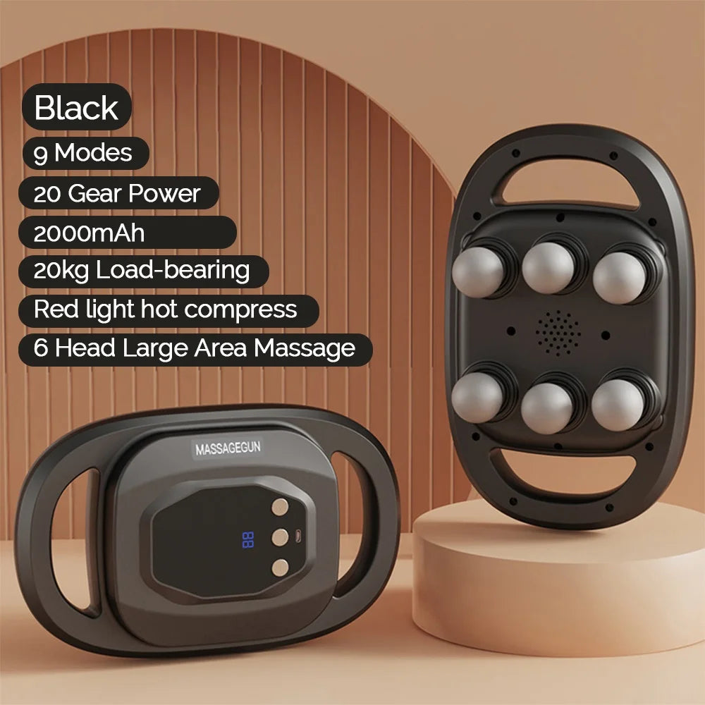 Fascial Massage Gun Electric Waist and Back Massager High-Frequency Vibration  Muscle Relaxation Electric Shoulder Massage Gun