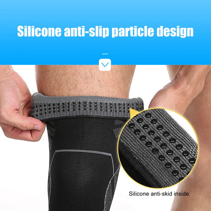 BraceTop 1 PC Full Leg Sleeves Long Compression Leg Sleeve Knee Sleeves Protect Leg, for Man Women Basketball, Arthritis Cycling