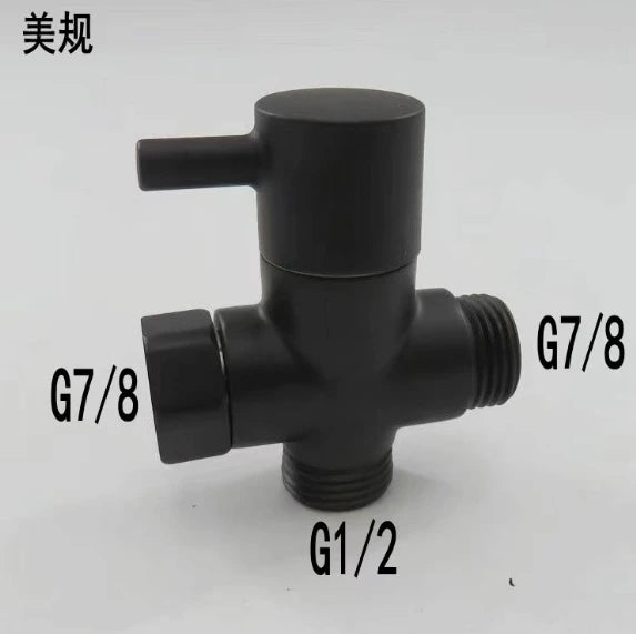 Household toilet companion, one in two out triangle valve, bathroom washer, high-pressure booster spray gun, water gun